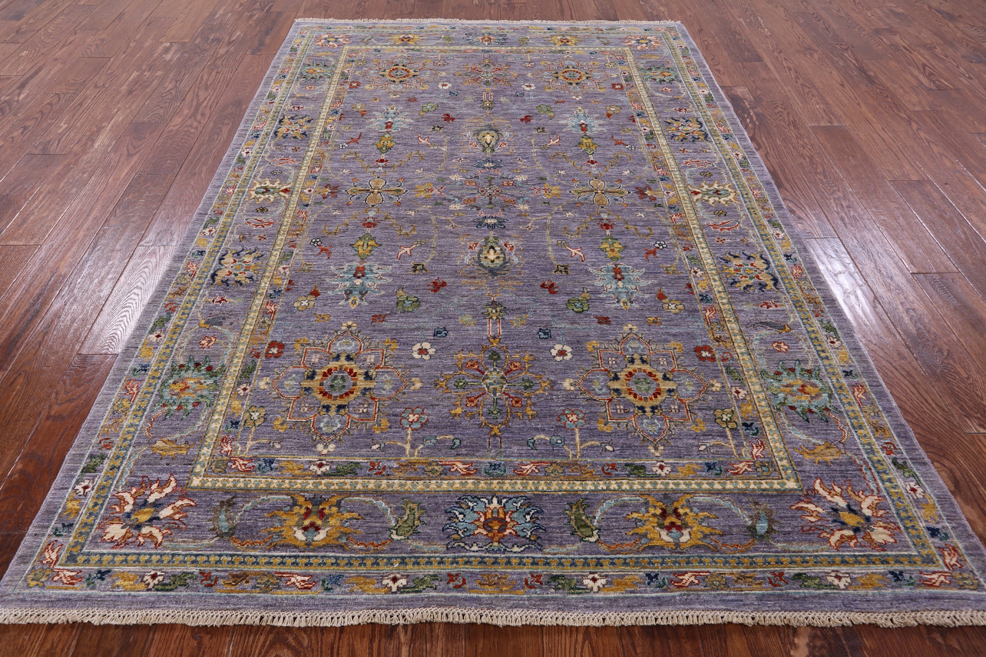 Peshawar Handmade Wool Rug - 5' 6" X 7' 11" - Golden Nile