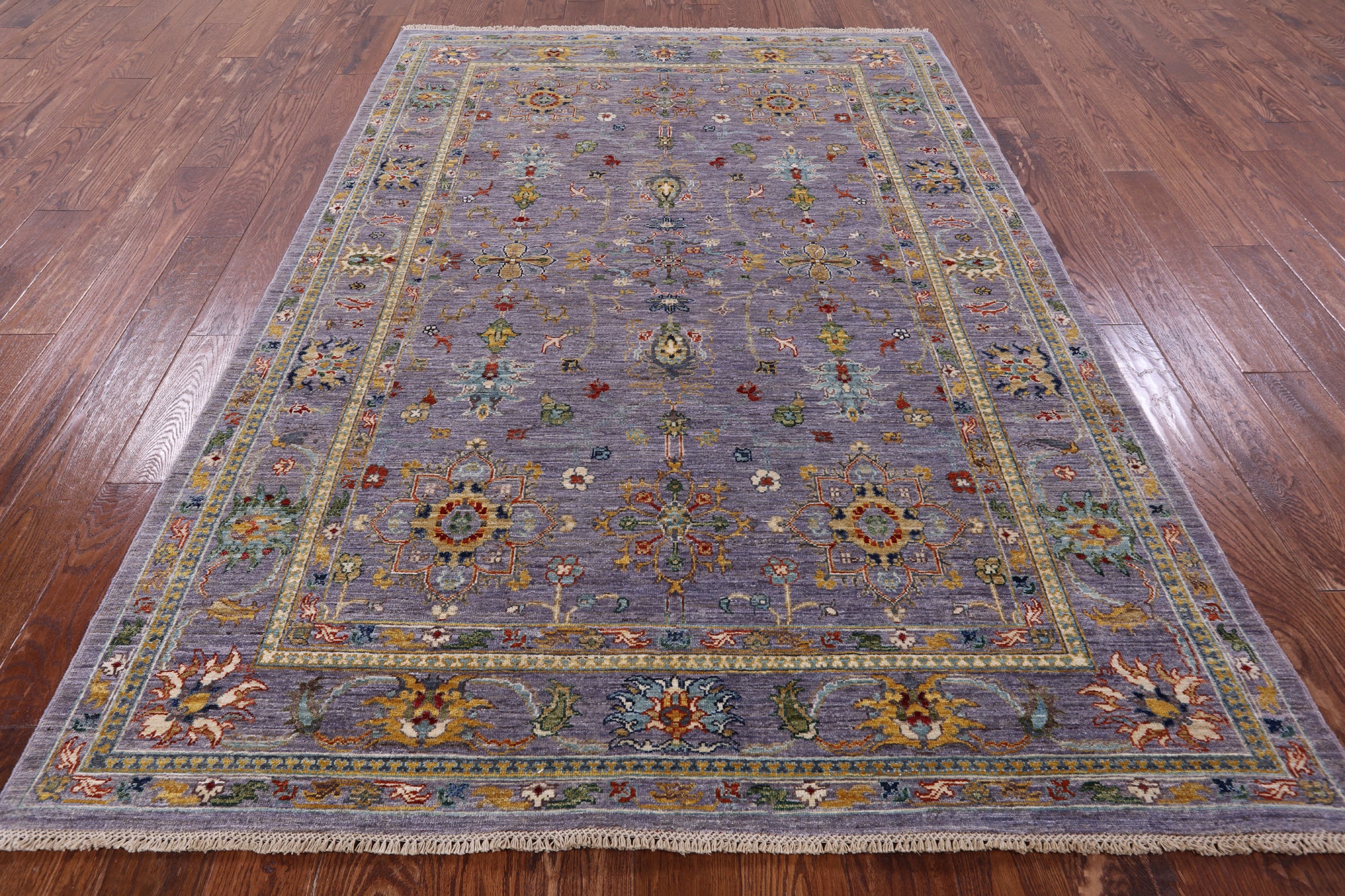 Peshawar Handmade Wool Rug - 5' 6" X 7' 11" - Golden Nile