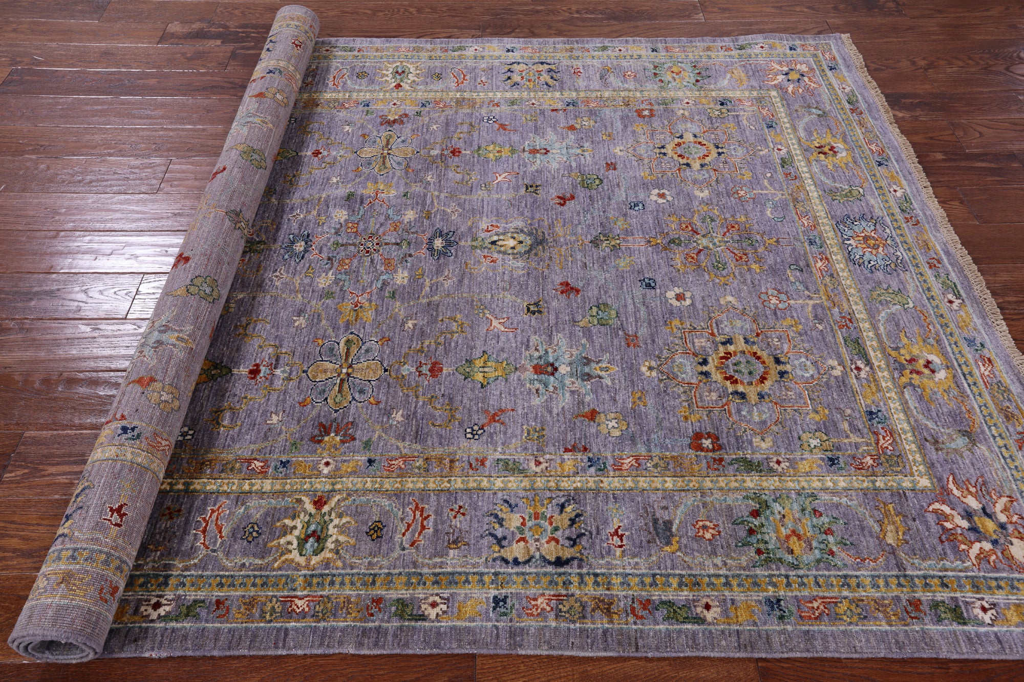 Peshawar Handmade Wool Rug - 5' 6" X 7' 11" - Golden Nile