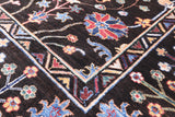 Brown Peshawar Hand Knotted Wool Rug - 5' 7" X 7' 10" - Golden Nile