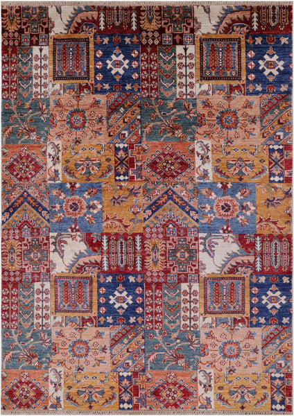 Super Kazak Handmade Wool Rug - 4' 11" X 6' 10" - Golden Nile
