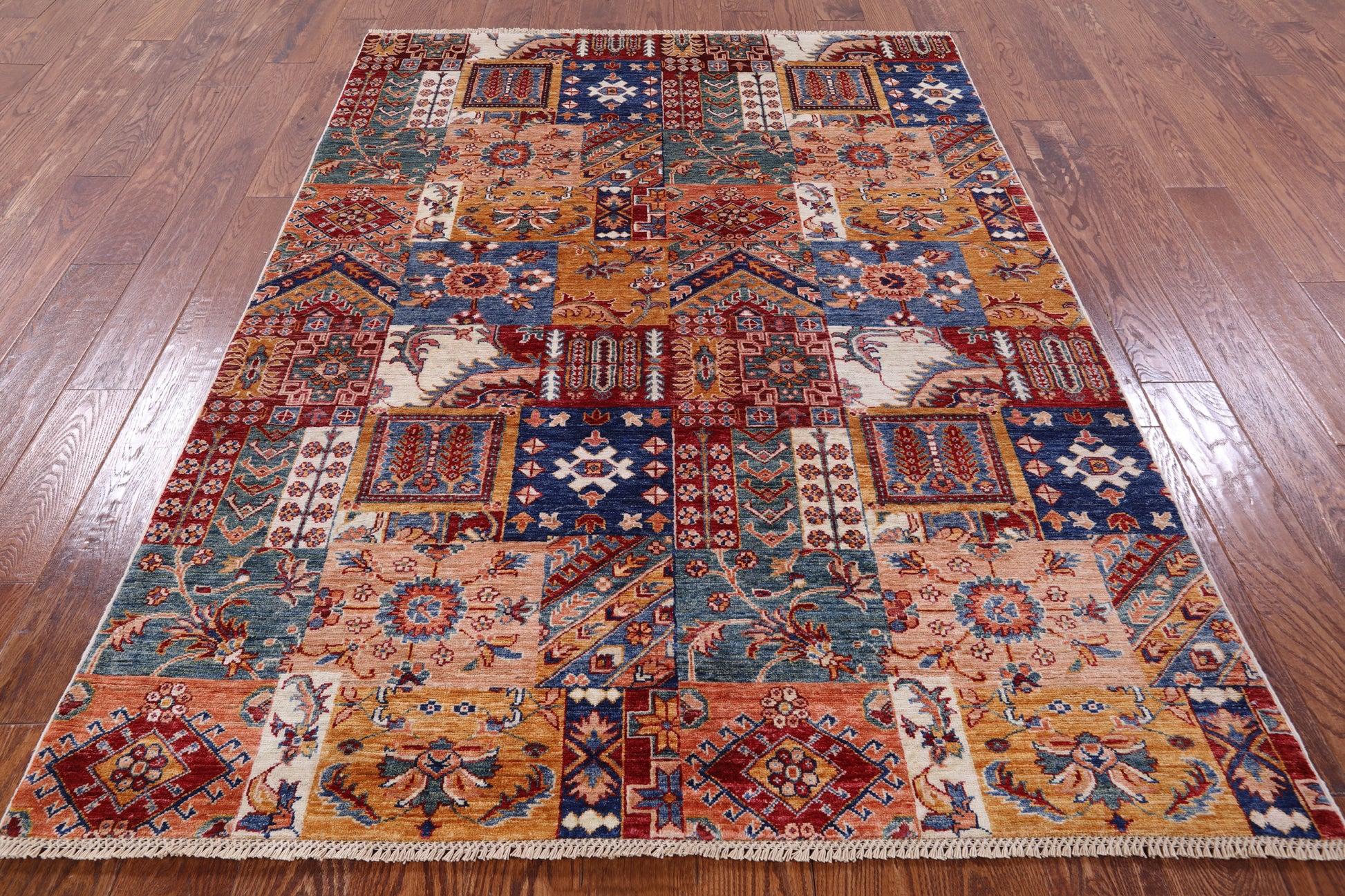 Super Kazak Handmade Wool Rug - 4' 11" X 6' 10" - Golden Nile