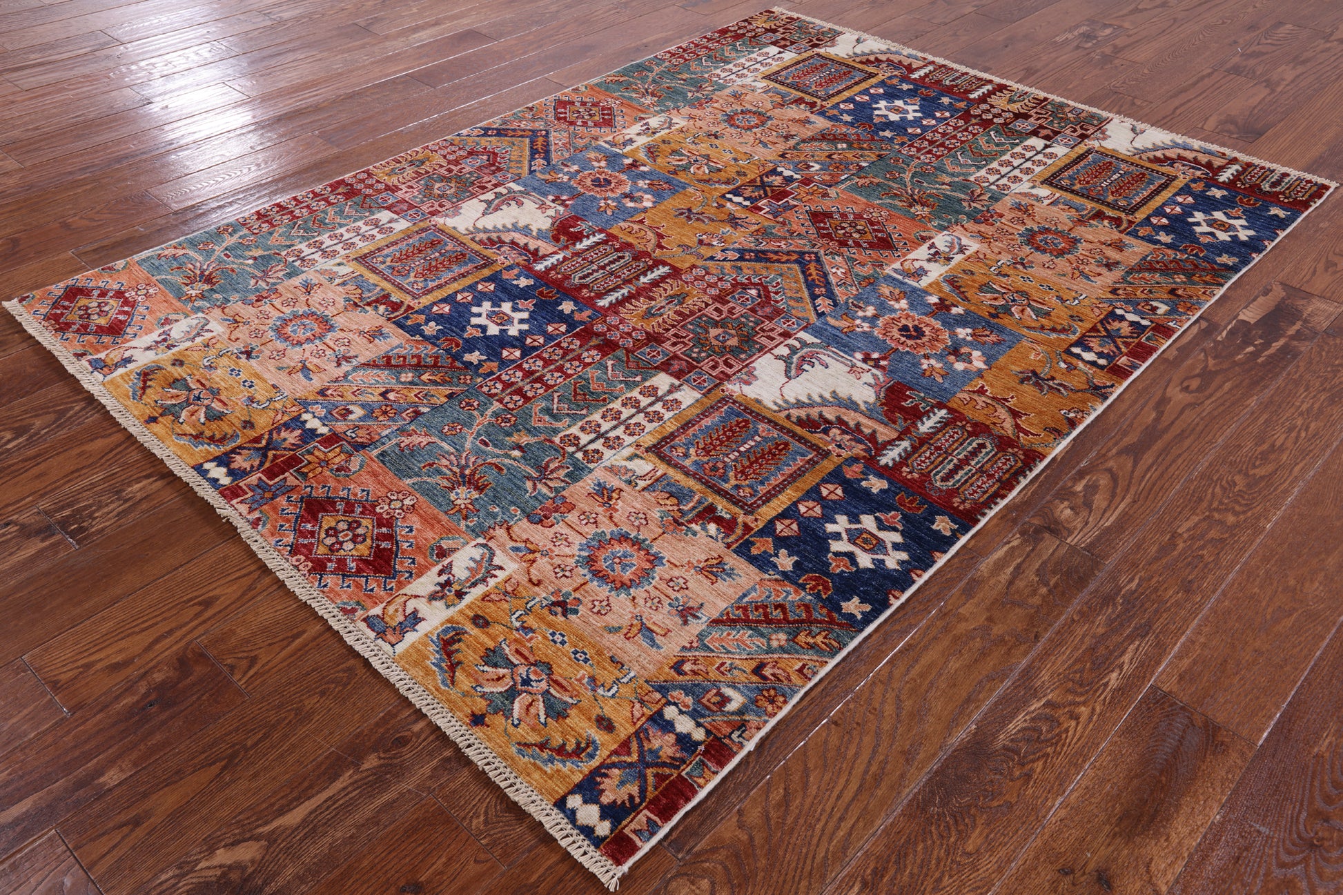 Super Kazak Handmade Wool Rug - 4' 11" X 6' 10" - Golden Nile