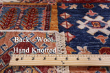 Super Kazak Handmade Wool Rug - 4' 11" X 6' 10" - Golden Nile