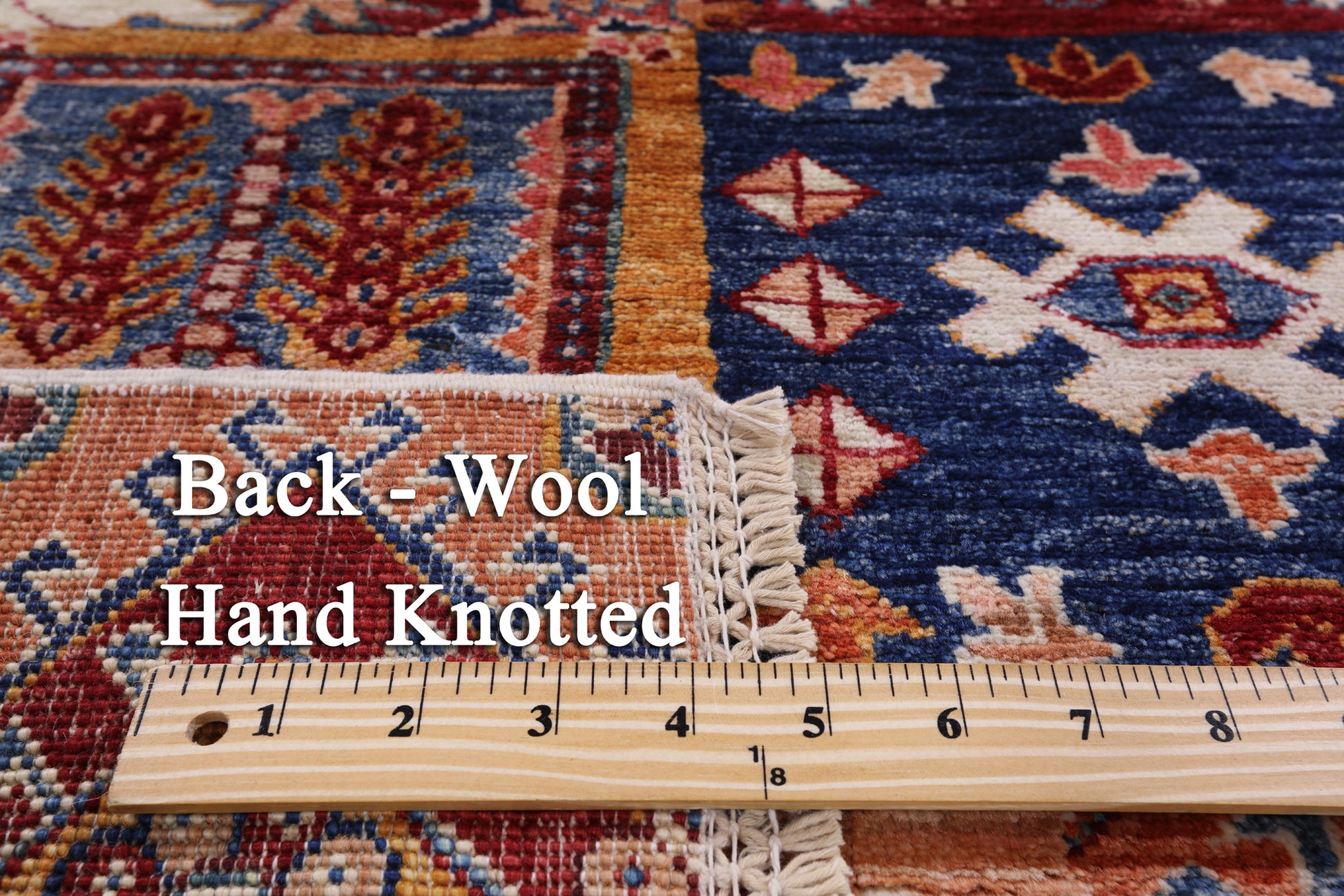 Super Kazak Handmade Wool Rug - 4' 11" X 6' 10" - Golden Nile