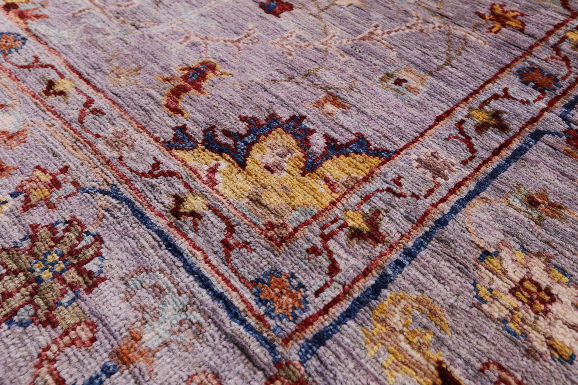 Grey Peshawar Hand Knotted Wool Rug - 5' 0" X 6' 8" - Golden Nile