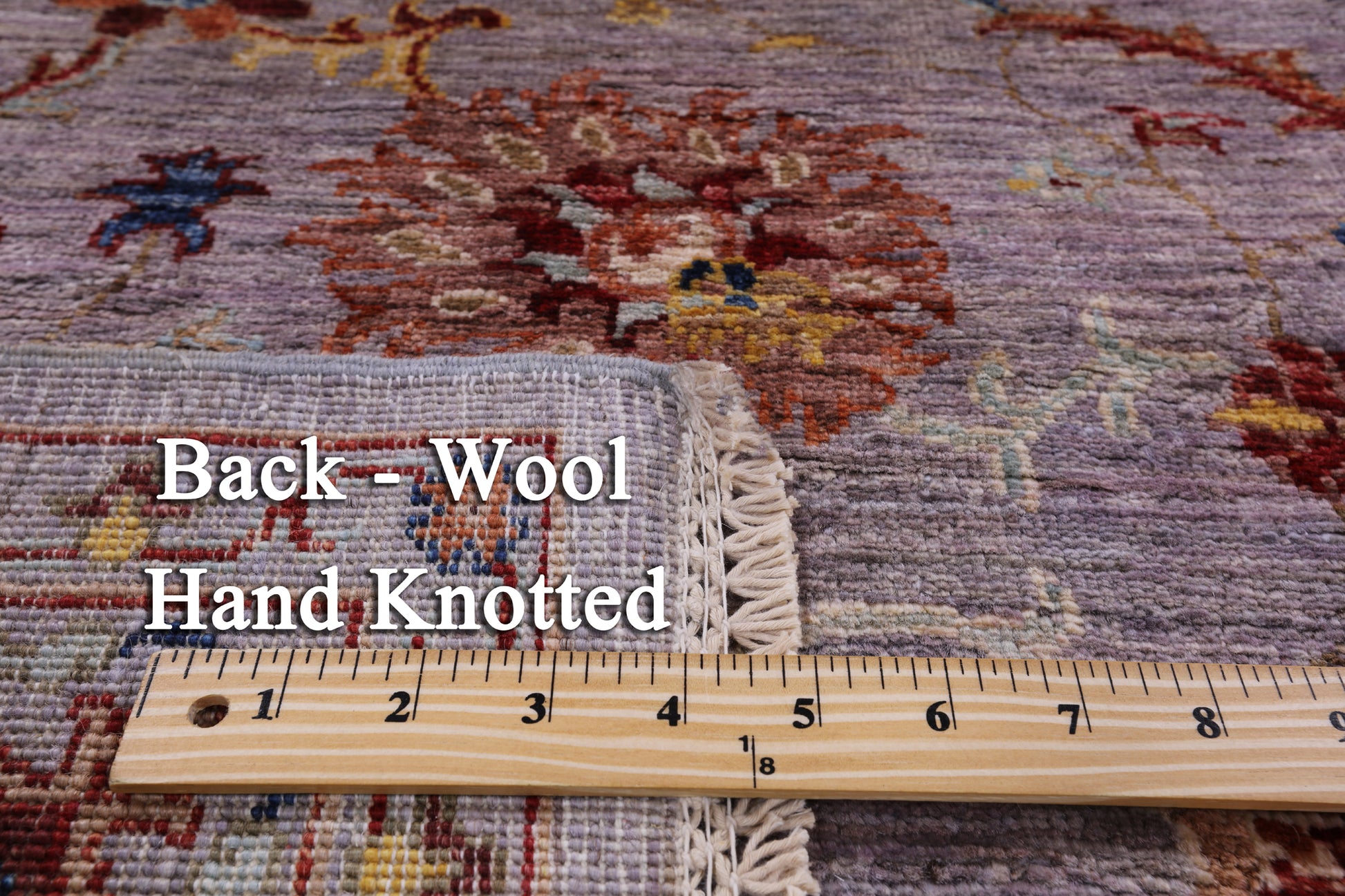 Grey Peshawar Hand Knotted Wool Rug - 5' 0" X 6' 8" - Golden Nile