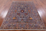 Peshawar Handmade Wool Rug - 5' 1" X 6' 8" - Golden Nile