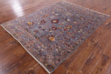 Peshawar Handmade Wool Rug - 5' 1" X 6' 8" - Golden Nile