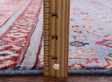 Blue Khorjin Persian Gabbeh Handmade Wool Rug - 4' 11" X 6' 9" - Golden Nile
