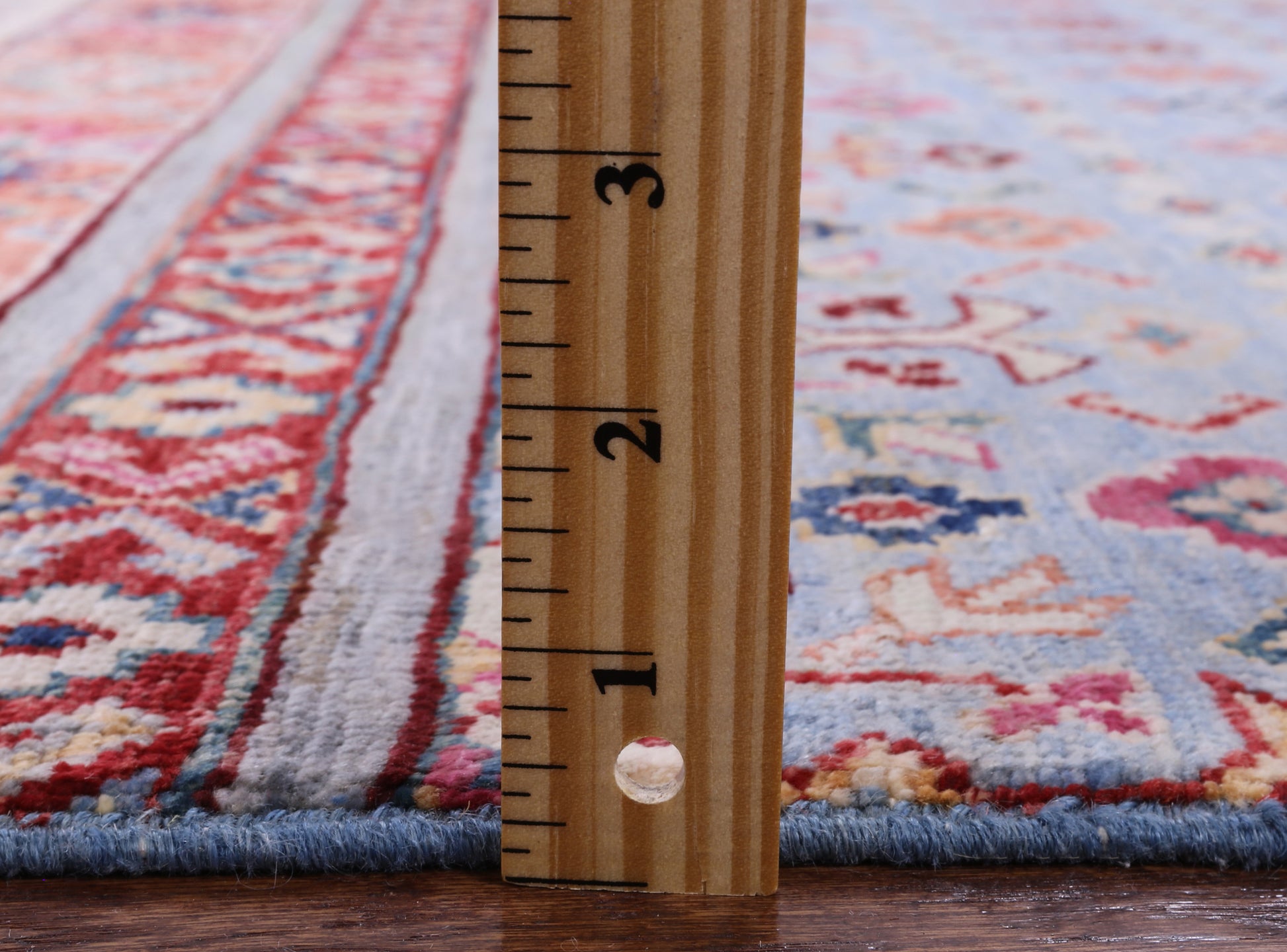 Blue Khorjin Persian Gabbeh Handmade Wool Rug - 4' 11" X 6' 9" - Golden Nile