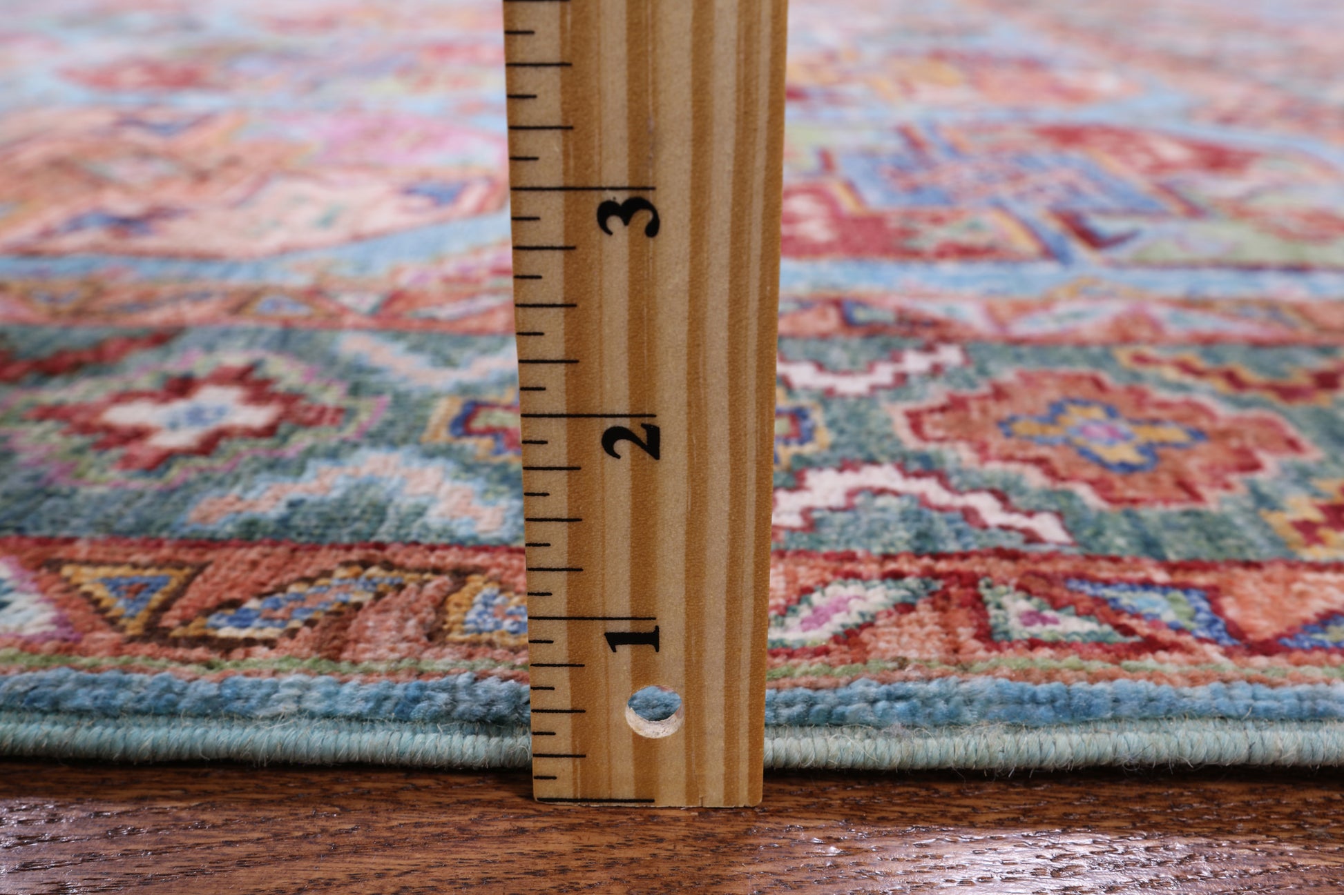 Blue Turkmen Ersari Hand Knotted Wool Rug - 5' 5" X 7' 11" - Golden Nile