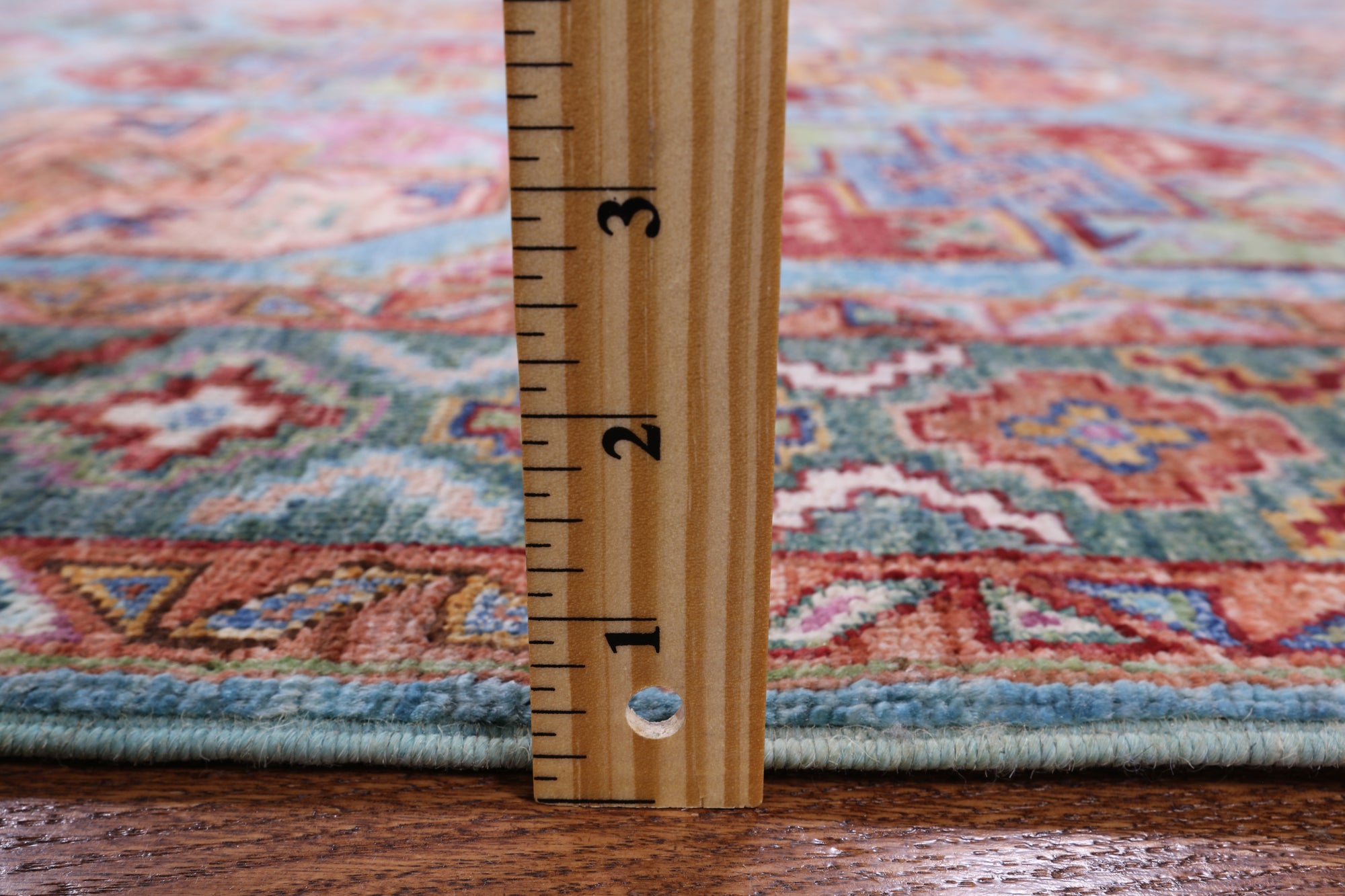 Blue Turkmen Ersari Hand Knotted Wool Rug - 5' 5" X 7' 11" - Golden Nile
