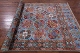 Blue Turkmen Ersari Hand Knotted Wool Rug - 5' 5" X 7' 11" - Golden Nile