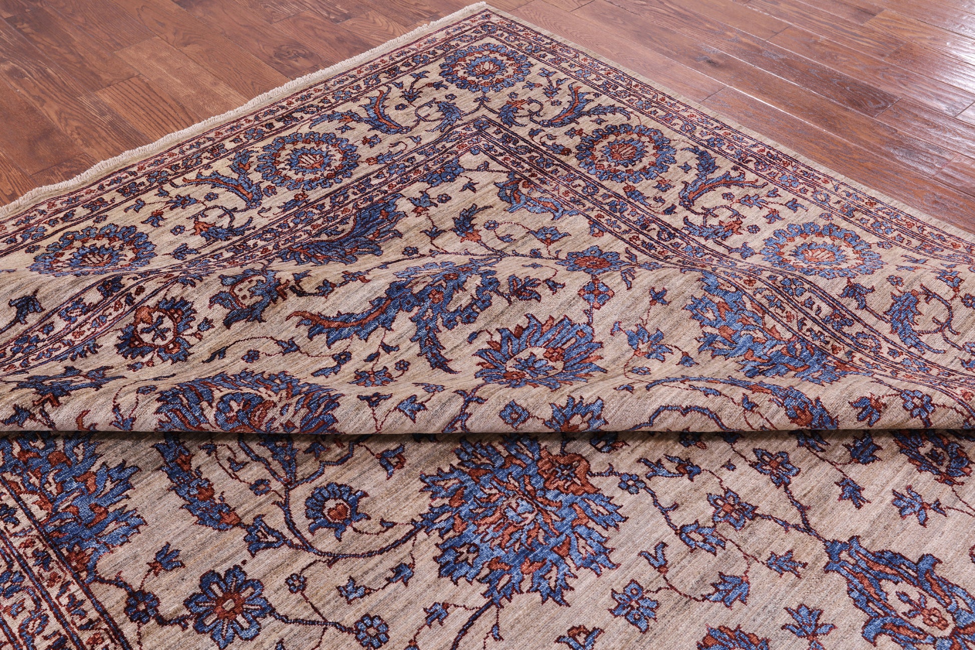 Peshawar Hand Knotted Wool Rug - 8' 10" X 12' 4" - Golden Nile