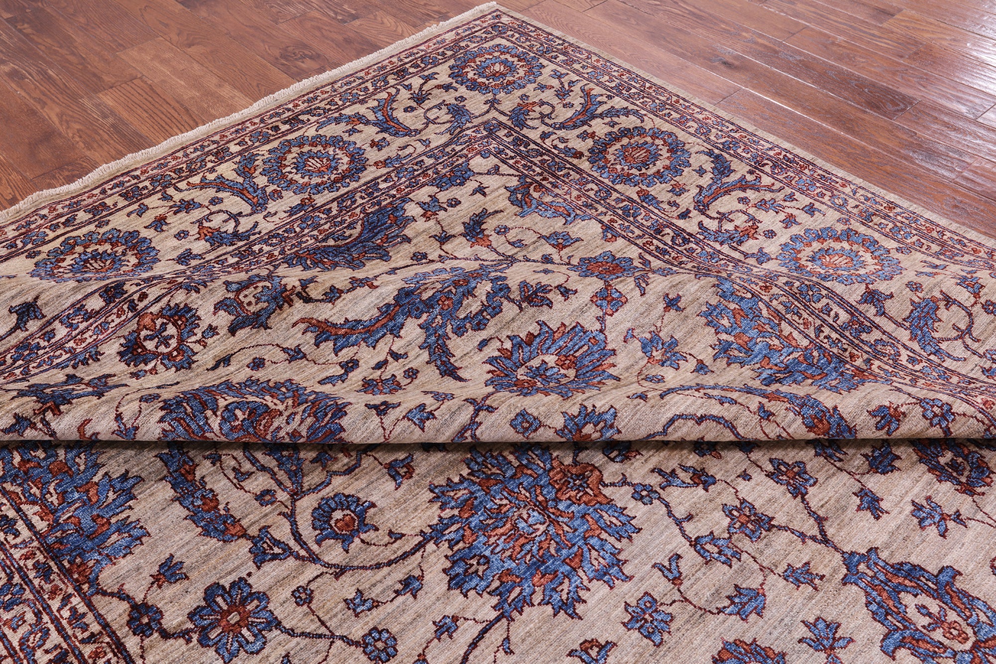 Peshawar Hand Knotted Wool Rug - 8' 10" X 12' 4" - Golden Nile