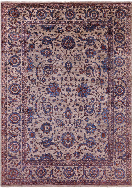 Peshawar Hand Knotted Wool Rug - 8' 10" X 12' 4" - Golden Nile