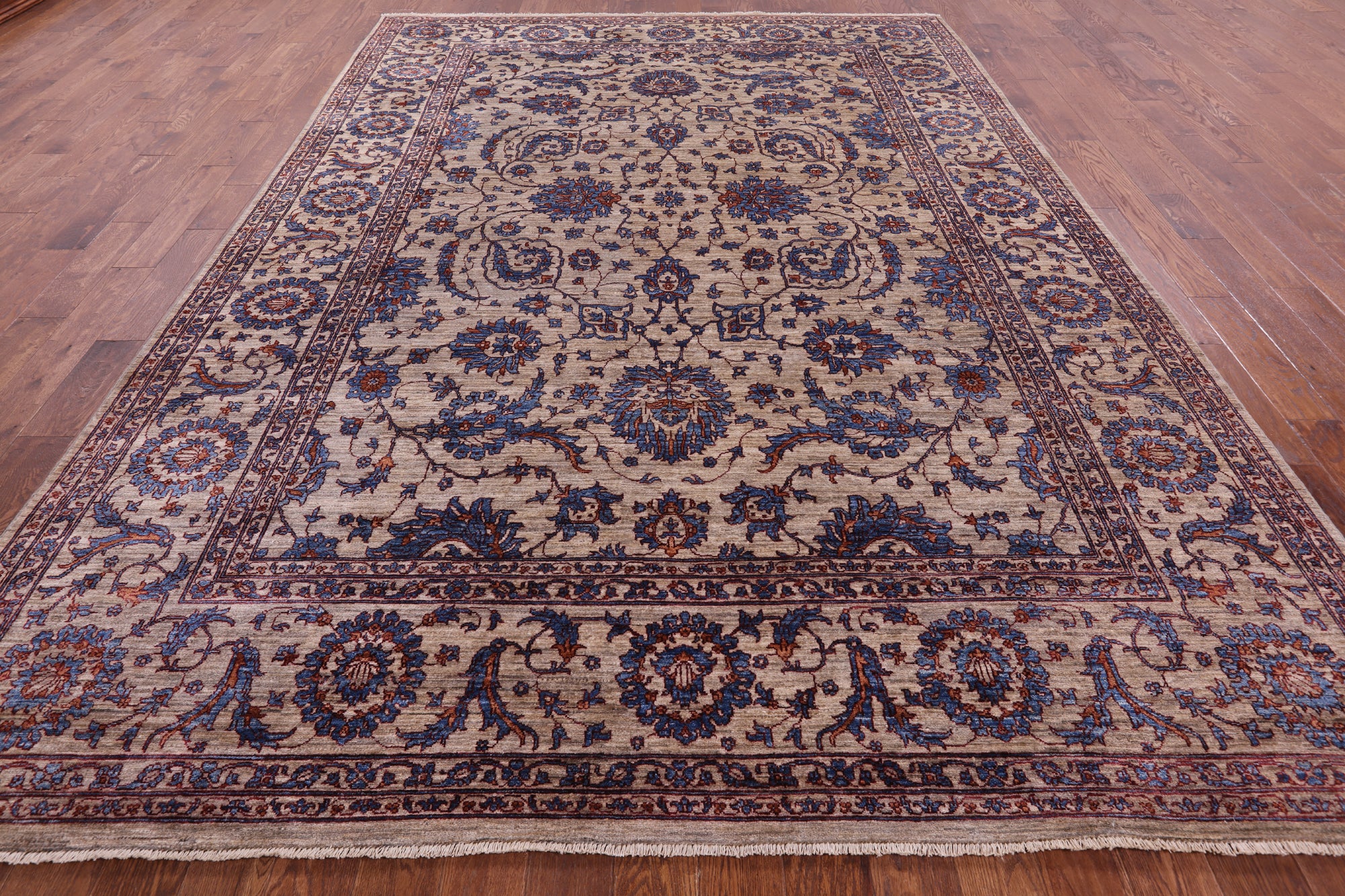 Peshawar Hand Knotted Wool Rug - 8' 10" X 12' 4" - Golden Nile