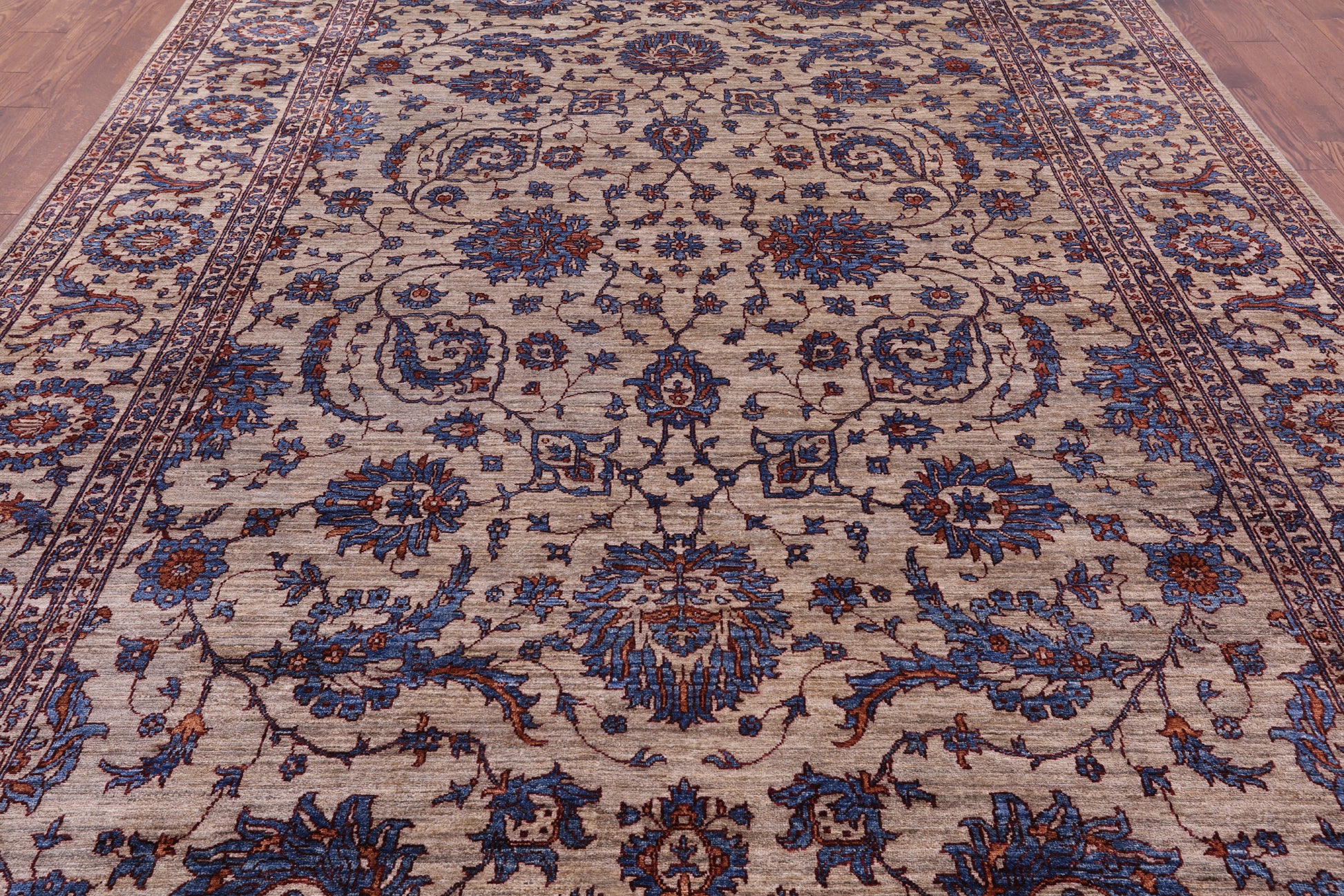 Peshawar Hand Knotted Wool Rug - 8' 10" X 12' 4" - Golden Nile
