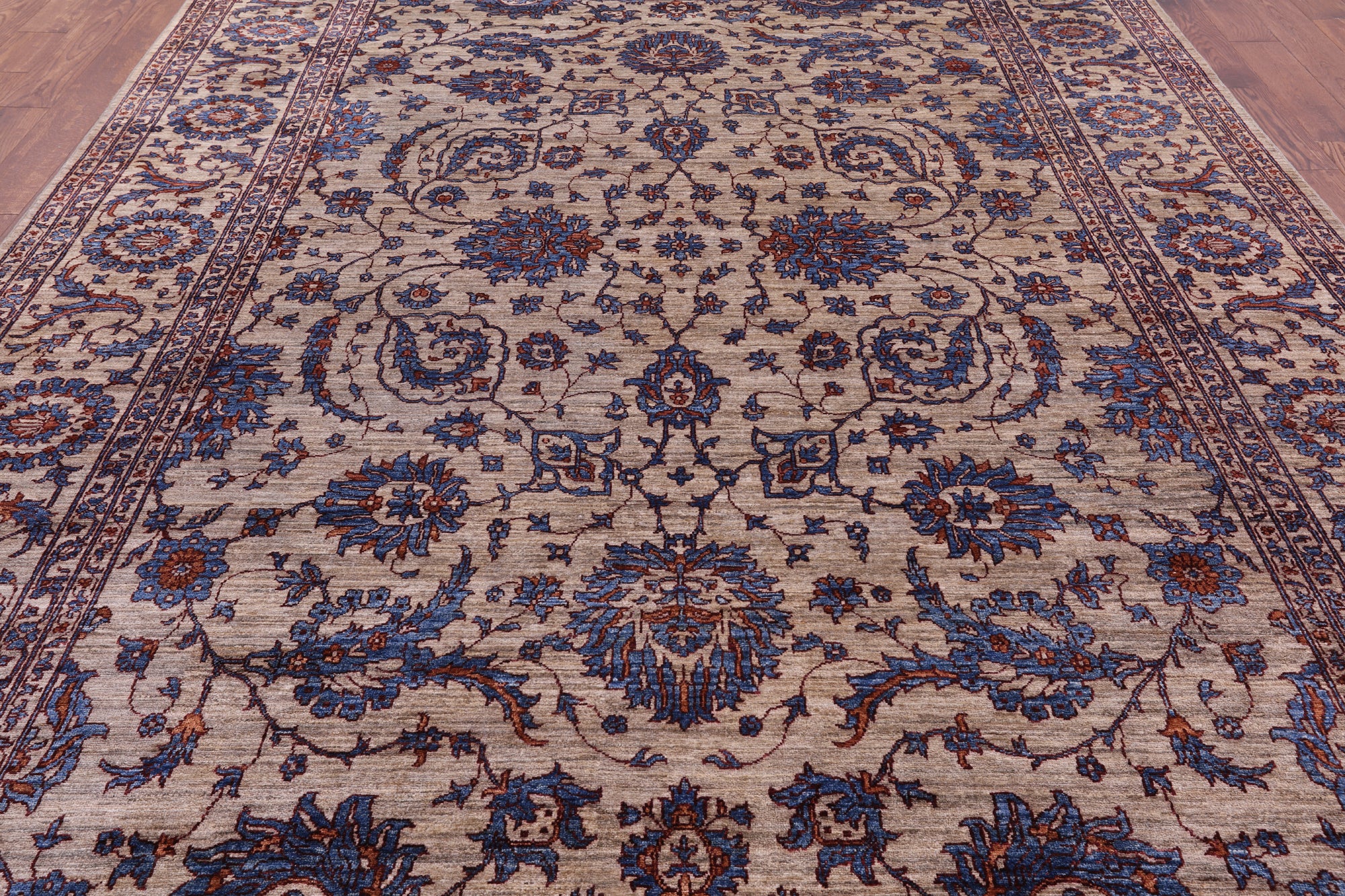 Peshawar Hand Knotted Wool Rug - 8' 10" X 12' 4" - Golden Nile