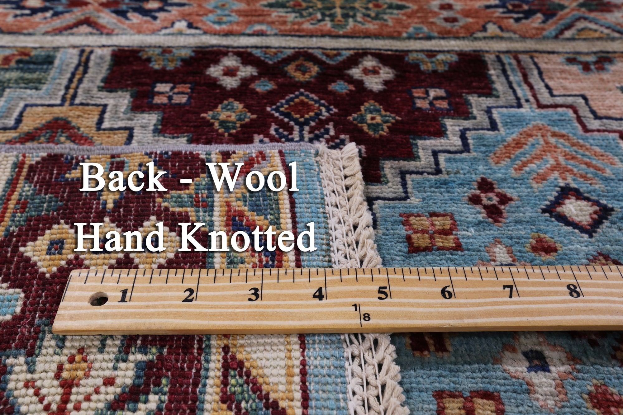 Blue Khorjin Persian Gabbeh Hand Knotted Wool Rug - 6' 7" X 9' 7" - Golden Nile