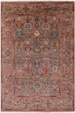 Peshawar Hand Knotted Wool Rug - 6' 8" X 10' 0" - Golden Nile