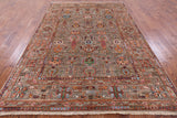 Peshawar Hand Knotted Wool Rug - 6' 8" X 10' 0" - Golden Nile