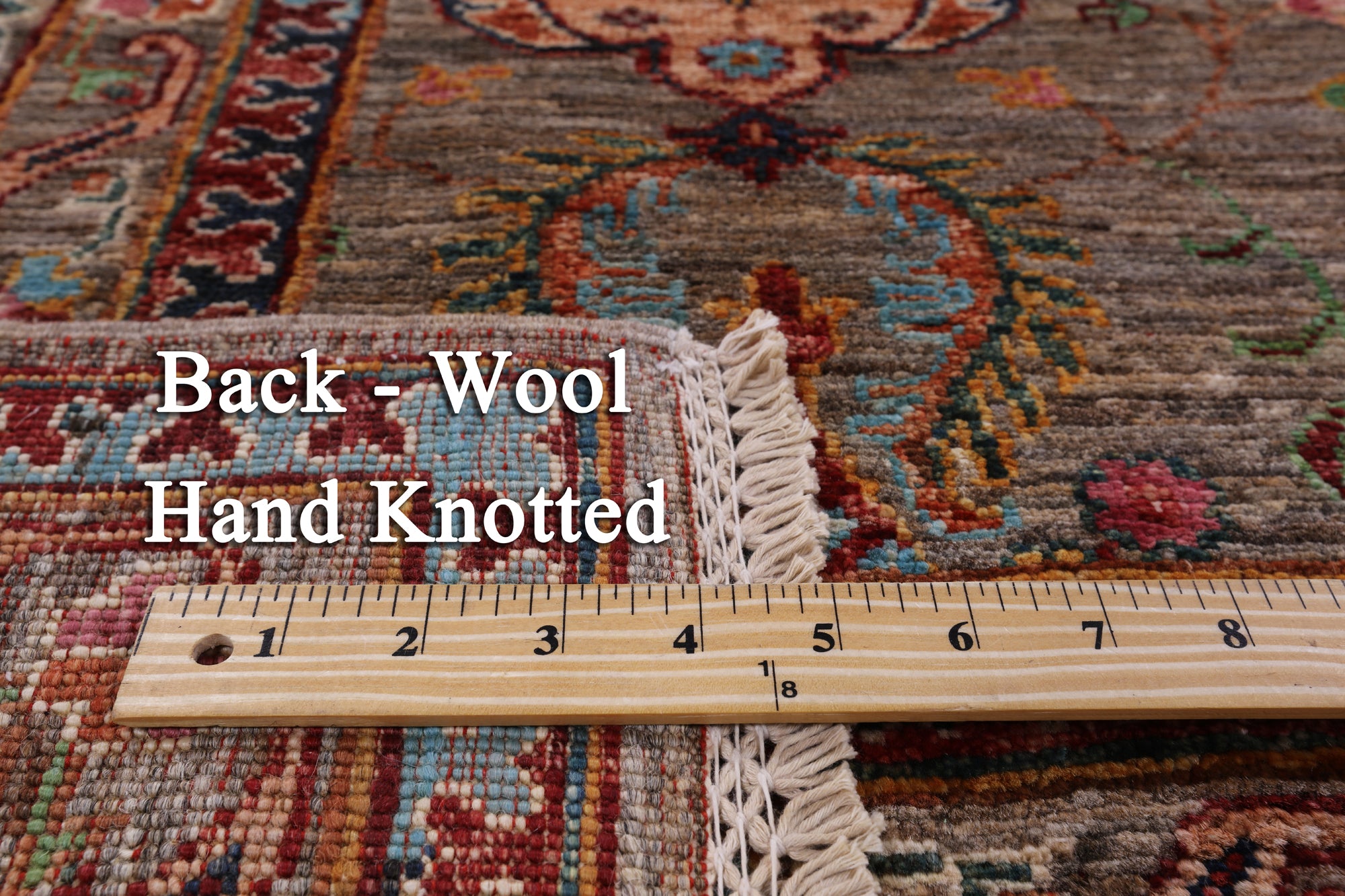 Peshawar Hand Knotted Wool Rug - 6' 8" X 10' 0" - Golden Nile