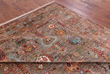 Peshawar Hand Knotted Wool Rug - 6' 8" X 10' 0" - Golden Nile