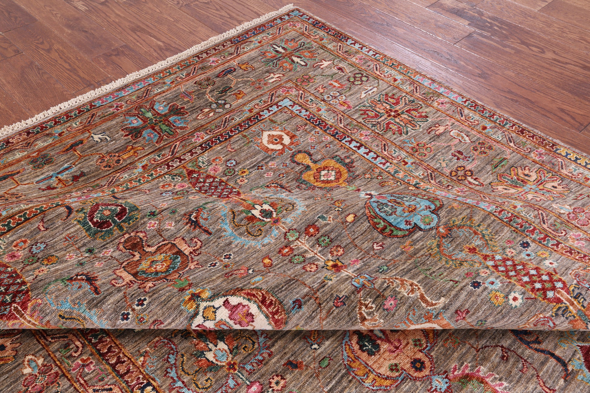 Peshawar Hand Knotted Wool Rug - 6' 8" X 10' 0" - Golden Nile