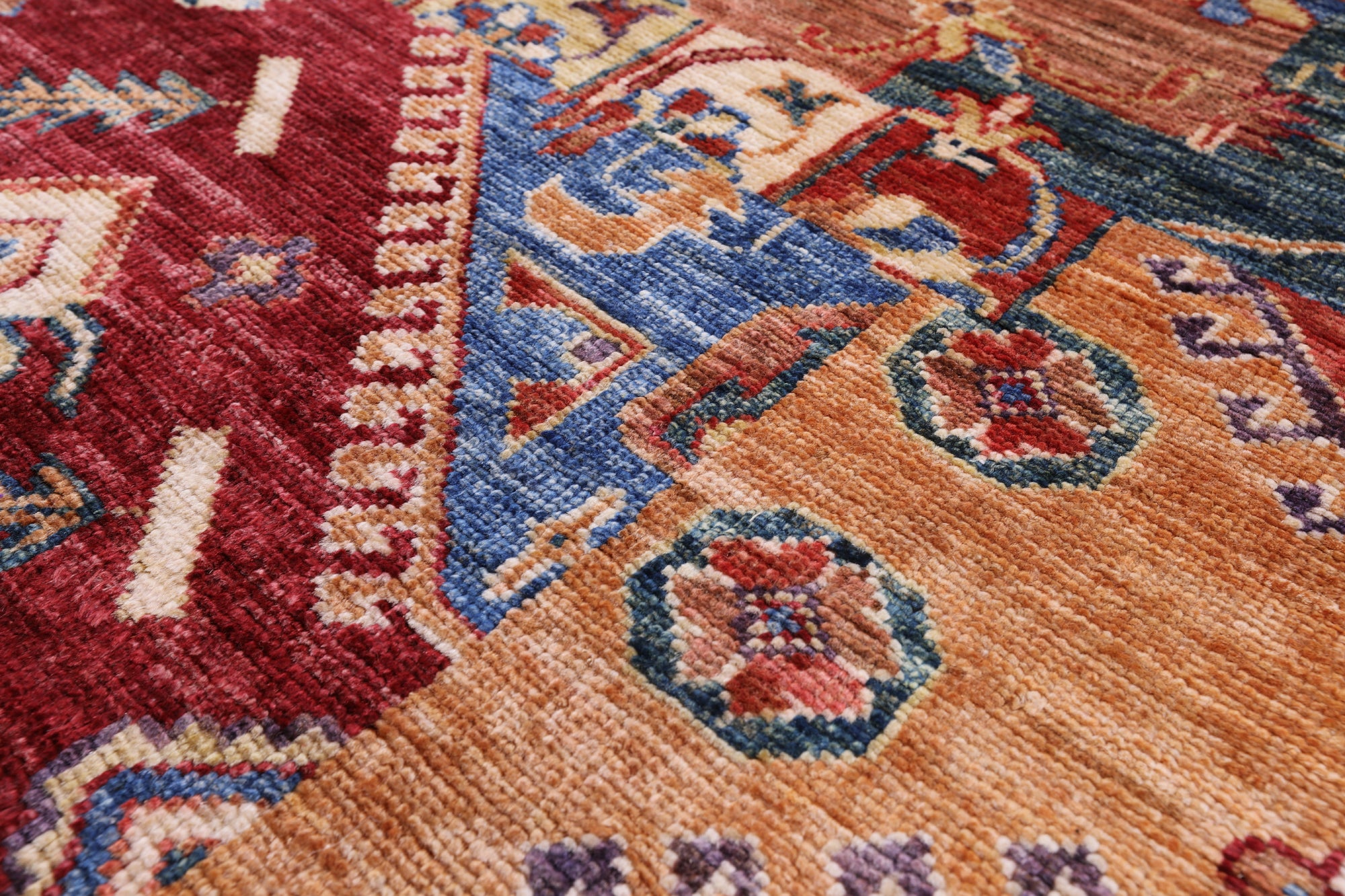 Super Kazak Hand Knotted Wool Rug - 2' 10" X 4' 0" - Golden Nile