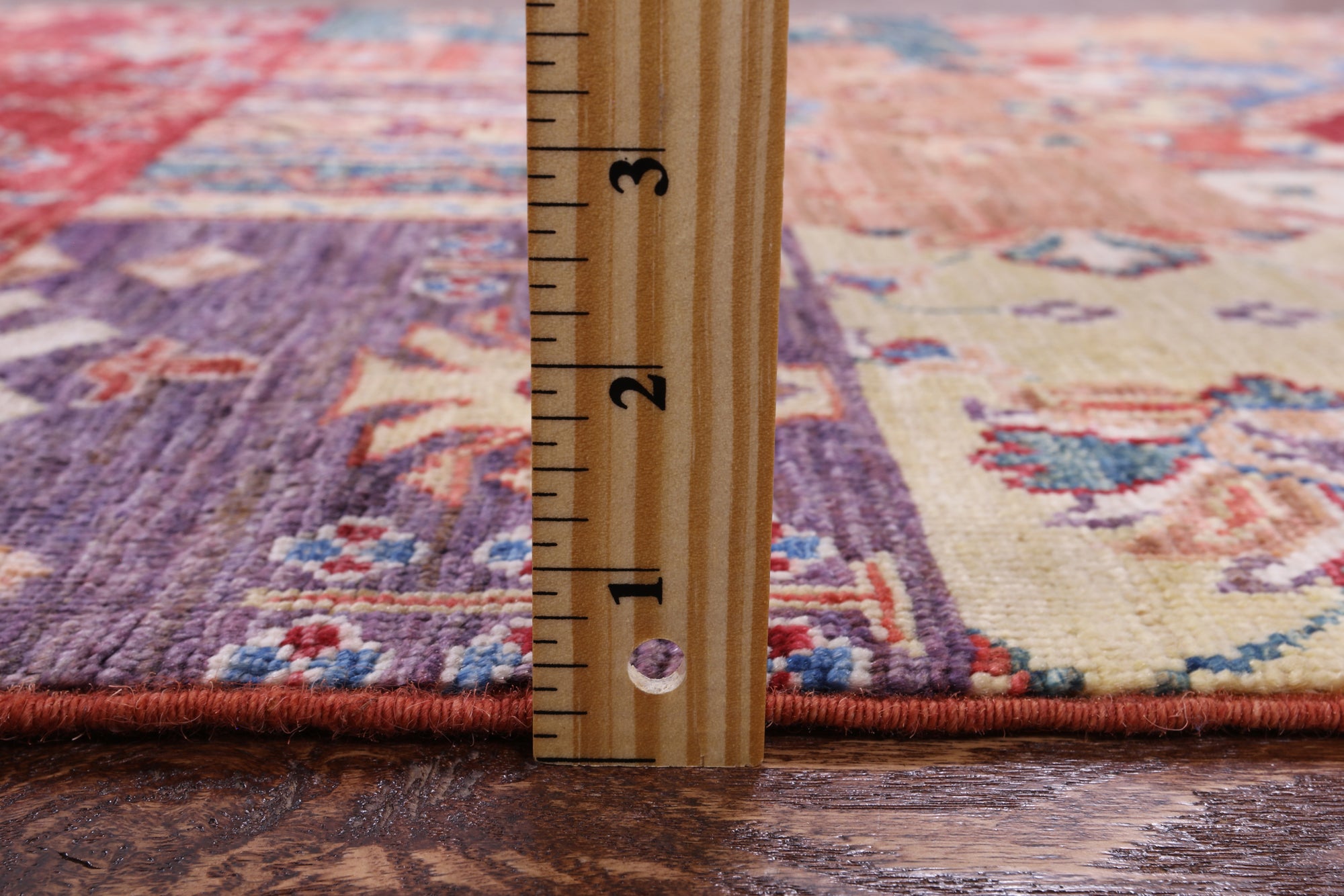 Super Kazak Hand Knotted Wool Rug - 2' 10" X 4' 0" - Golden Nile