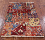 Super Kazak Handmade Wool Rug - 2' 10" X 4' 0" - Golden Nile