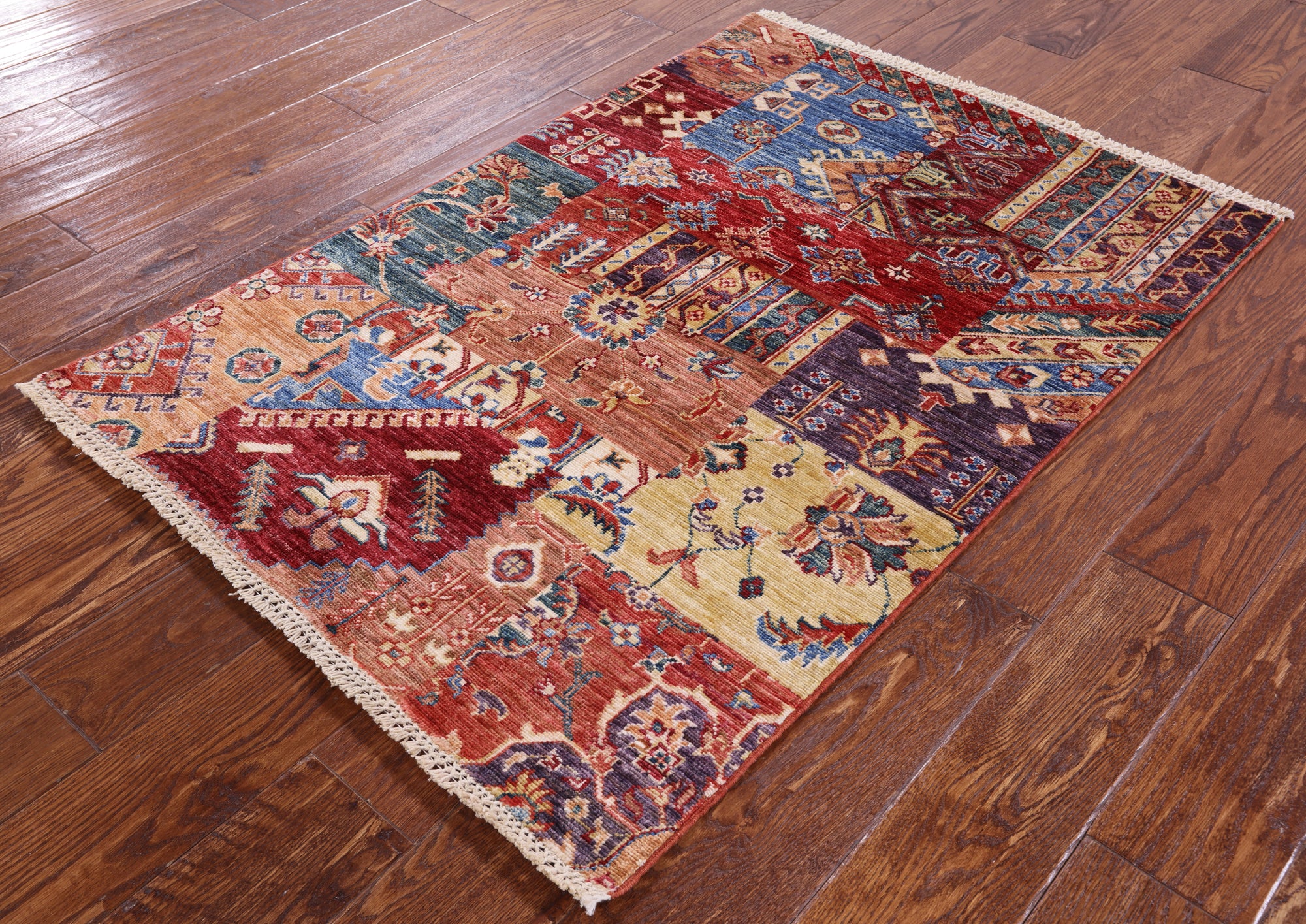 Super Kazak Handmade Wool Rug - 2' 10" X 4' 0" - Golden Nile
