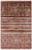 Khorjin Persian Gabbeh Handmade Wool Rug - 2' 7" X 3' 11" - Golden Nile