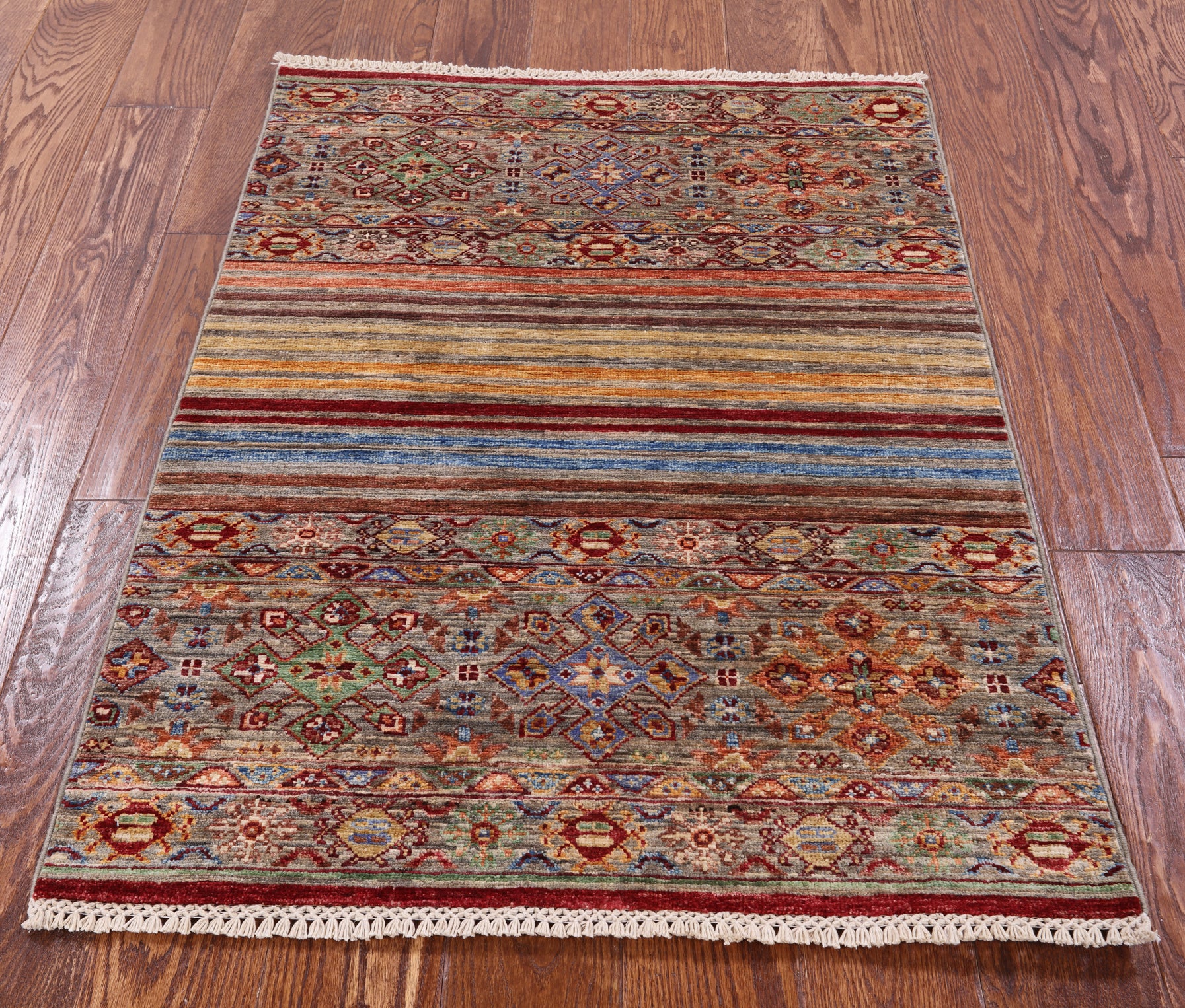 Khorjin Persian Gabbeh Handmade Wool Rug - 2' 8" X 3' 8" - Golden Nile