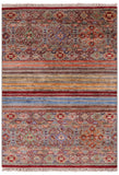 Khorjin Persian Gabbeh Handmade Wool Rug - 2' 8" X 3' 8" - Golden Nile
