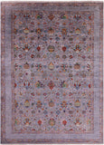 Grey Peshawar Handmade Wool Rug - 8' 9" X 12' 2" - Golden Nile
