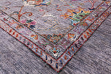 Grey Peshawar Handmade Wool Rug - 8' 9" X 12' 2" - Golden Nile