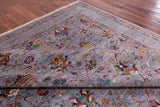 Grey Peshawar Handmade Wool Rug - 8' 9" X 12' 2" - Golden Nile