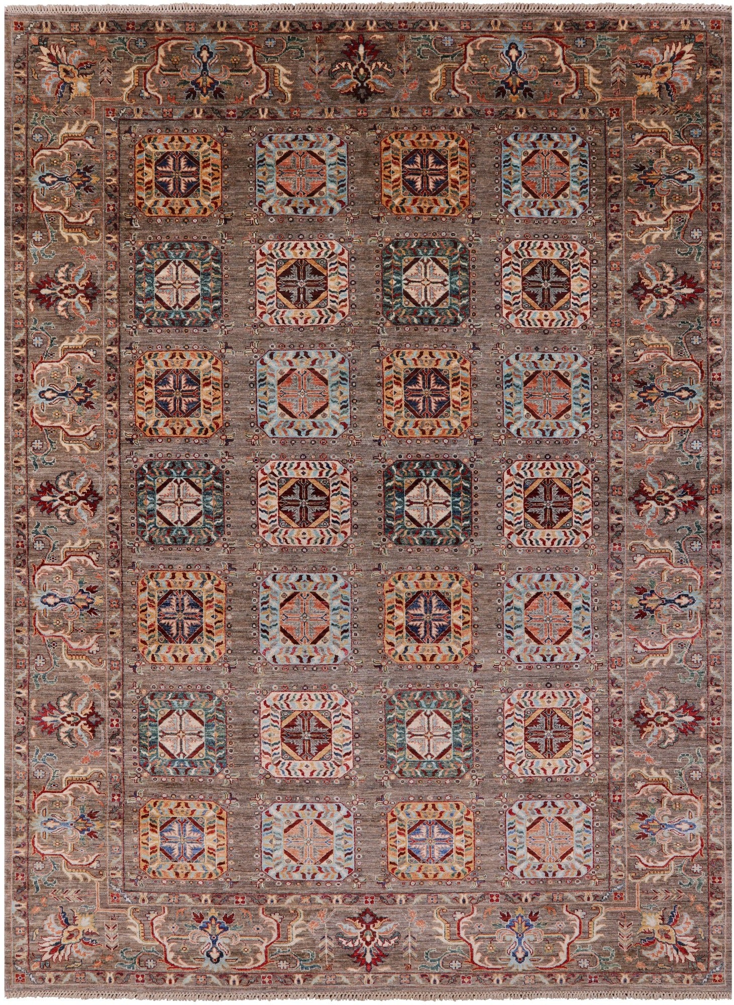 Persian Fine Serapi Hand Knotted Wool Rug - 8' 4" X 11' 4" - Golden Nile