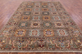 Persian Fine Serapi Hand Knotted Wool Rug - 8' 4" X 11' 4" - Golden Nile