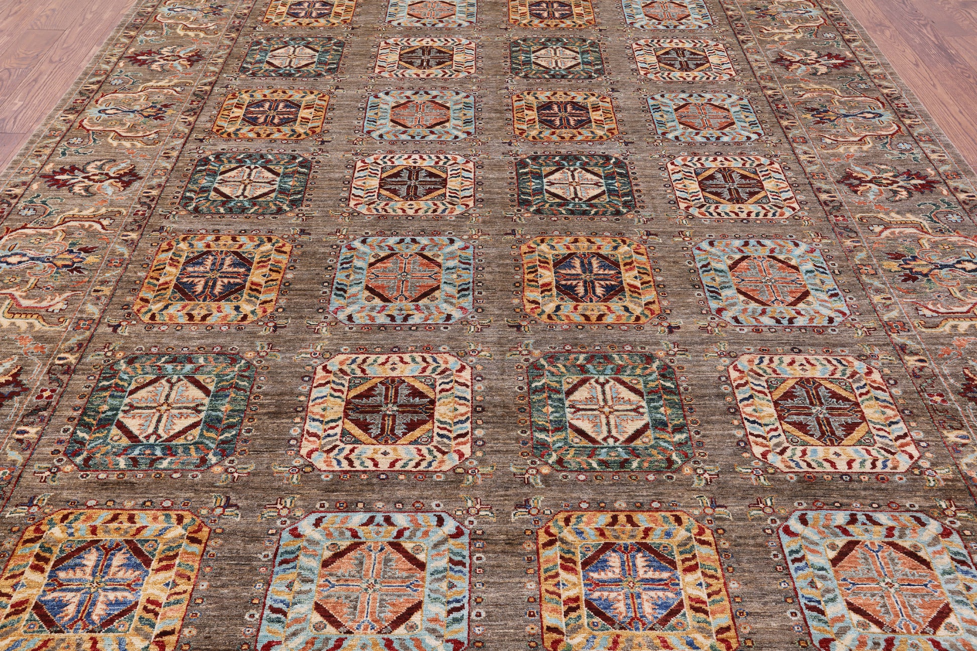 Persian Fine Serapi Hand Knotted Wool Rug - 8' 4" X 11' 4" - Golden Nile