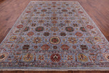 Peshawar Hand Knotted Wool Rug - 9' 1" X 11' 9" - Golden Nile