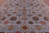 Peshawar Hand Knotted Wool Rug - 9' 1" X 11' 9" - Golden Nile