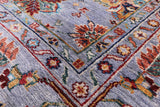 Peshawar Hand Knotted Wool Rug - 9' 1" X 11' 9" - Golden Nile