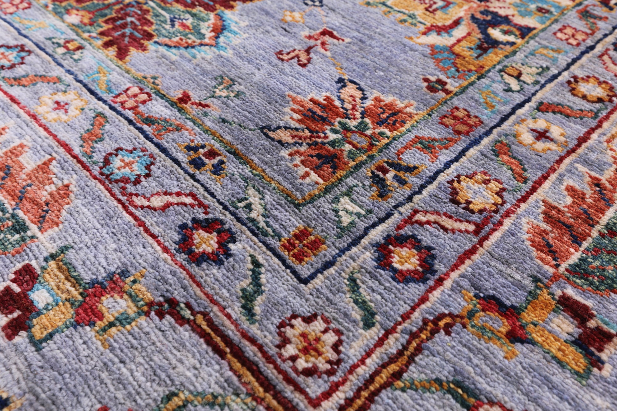 Peshawar Hand Knotted Wool Rug - 9' 1" X 11' 9" - Golden Nile