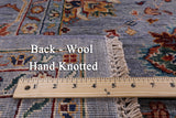 Peshawar Hand Knotted Wool Rug - 9' 1" X 11' 9" - Golden Nile