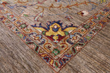 Peshawar Hand Knotted Wool Rug - 6' 9" X 9' 11" - Golden Nile