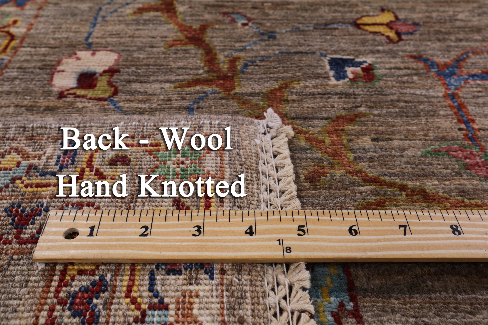 Peshawar Hand Knotted Wool Rug - 6' 9" X 9' 11" - Golden Nile